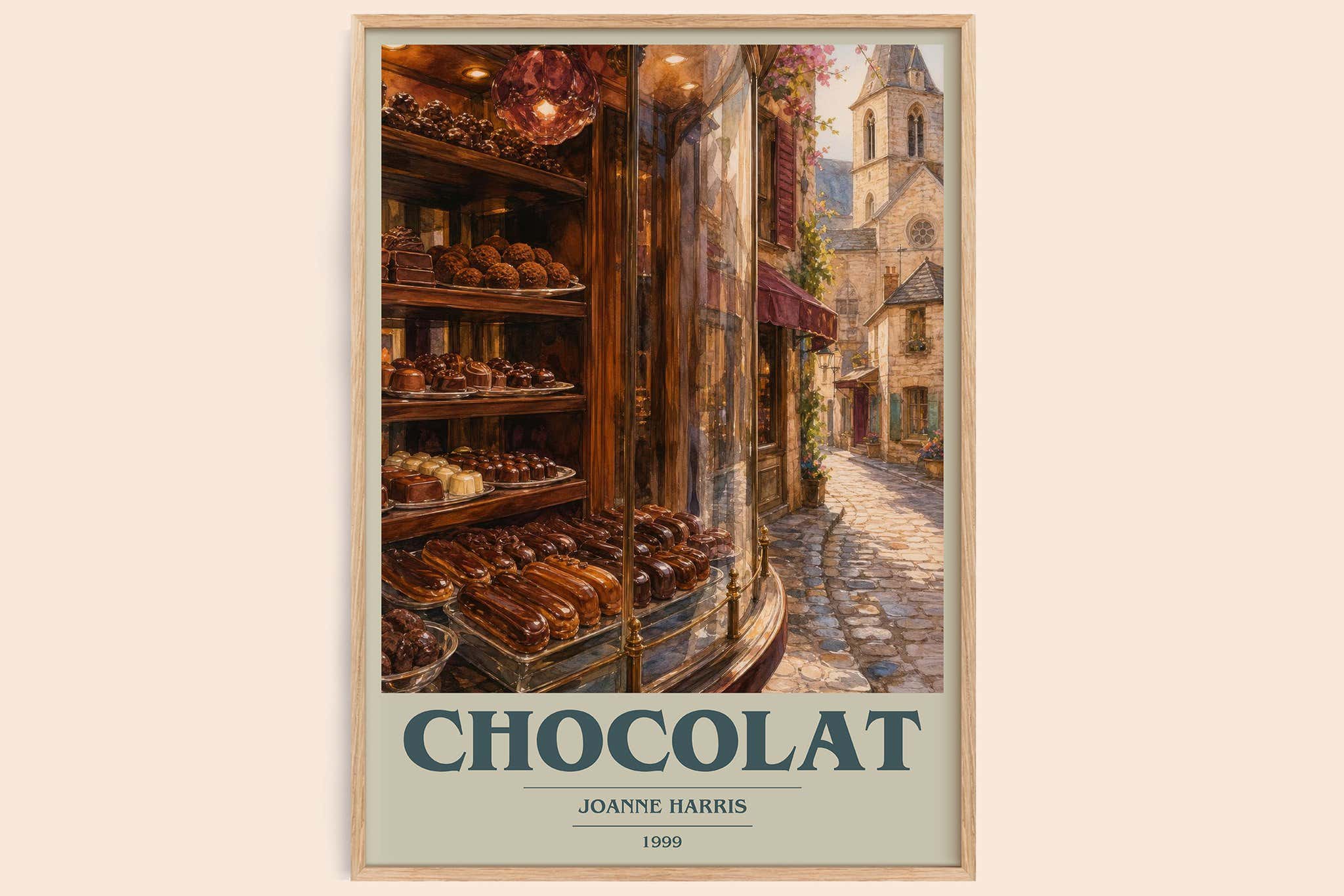 Chocolat Book Cover Poster by Joanne Harris
