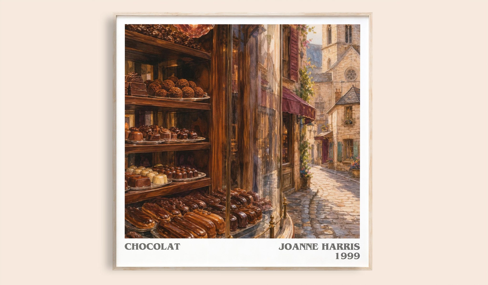 Chocolat Literary Art Print by Joanne Harris