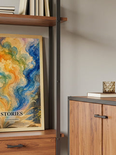 Stories book watercolour illustration paper finish options – matte satin gloss