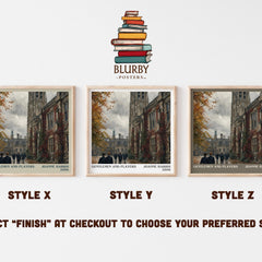Gentlemen and players literary print in frame leaning in hallway – thriller wall art