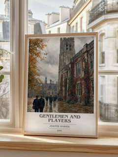Gentlemen and players book cover poster colour and style options – Joanne Harris book art