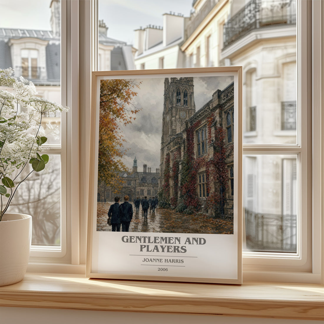 Gentlemen and players book cover poster colour and style options – Joanne Harris book art