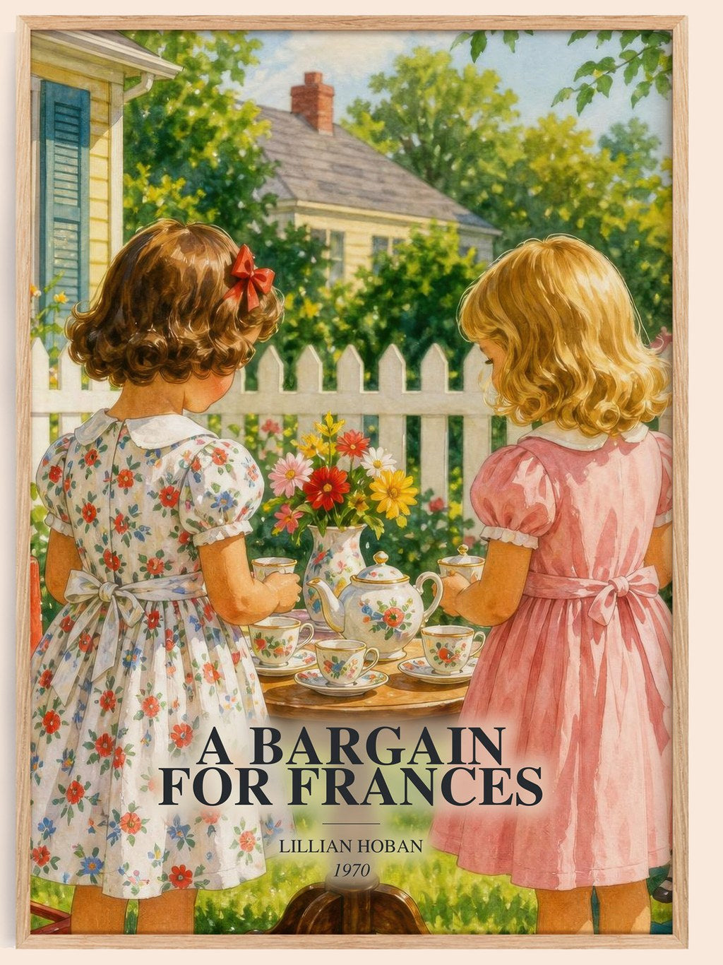 A Bargain for Frances watercolour book poster by Lillian Hoban – framed literary art print