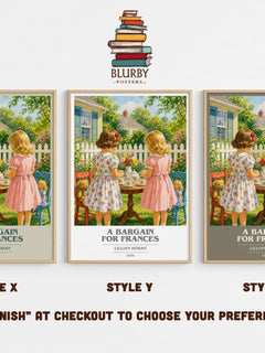 A Bargain for Frances book cover print in frame leaning in hallway – childrens wall art