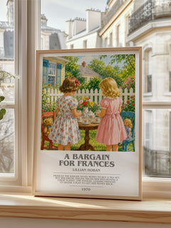 A Bargain for Frances bookish poster colour and style options – Lillian Hoban book art