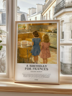 A birthday for Frances bookish poster colour and style options – Lillian Hoban book art