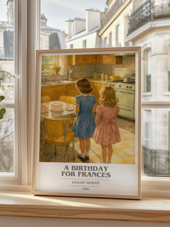 A birthday for Frances book cover poster colour and style options – Lillian Hoban book art