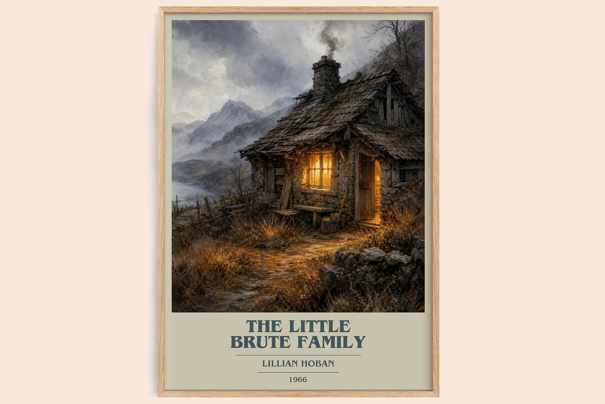 The little Brute family Book Cover Poster by Lillian Hoban