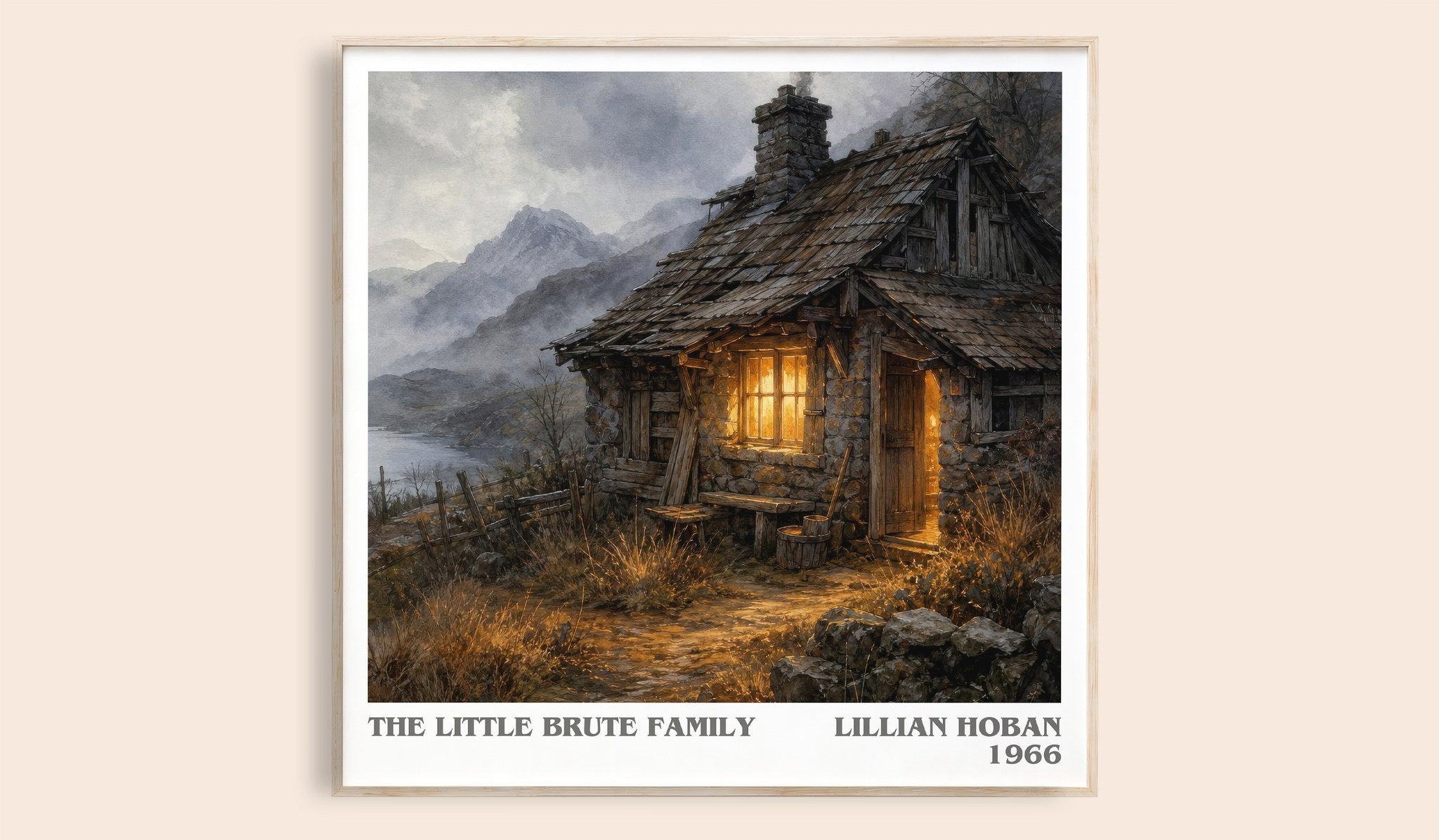 The little Brute family Literary Art Print by Lillian Hoban