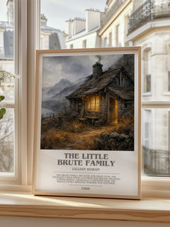 The little Brute family bookish poster colour and style options – Lillian Hoban book art