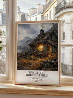 The little Brute family book cover poster colour and style options – Lillian Hoban book art