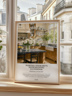 Martha Stewart's Homekeeping Handbook bookish poster colour and style options – Martha Stewart book art