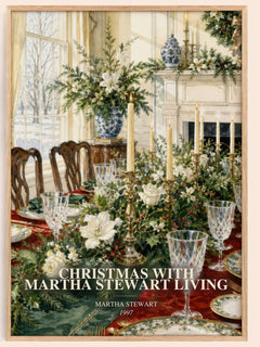 Christmas with Martha Stewart living watercolour book poster by Martha Stewart – framed literary art print