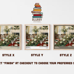 Christmas with Martha Stewart living literary print in frame leaning in hallway – non fiction wall art