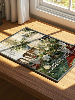 Christmas with Martha Stewart living watercolour book poster framed on wall – non fiction wall art