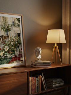 Christmas with Martha Stewart living watercolour print on bookshelf – Martha Stewart fan gift