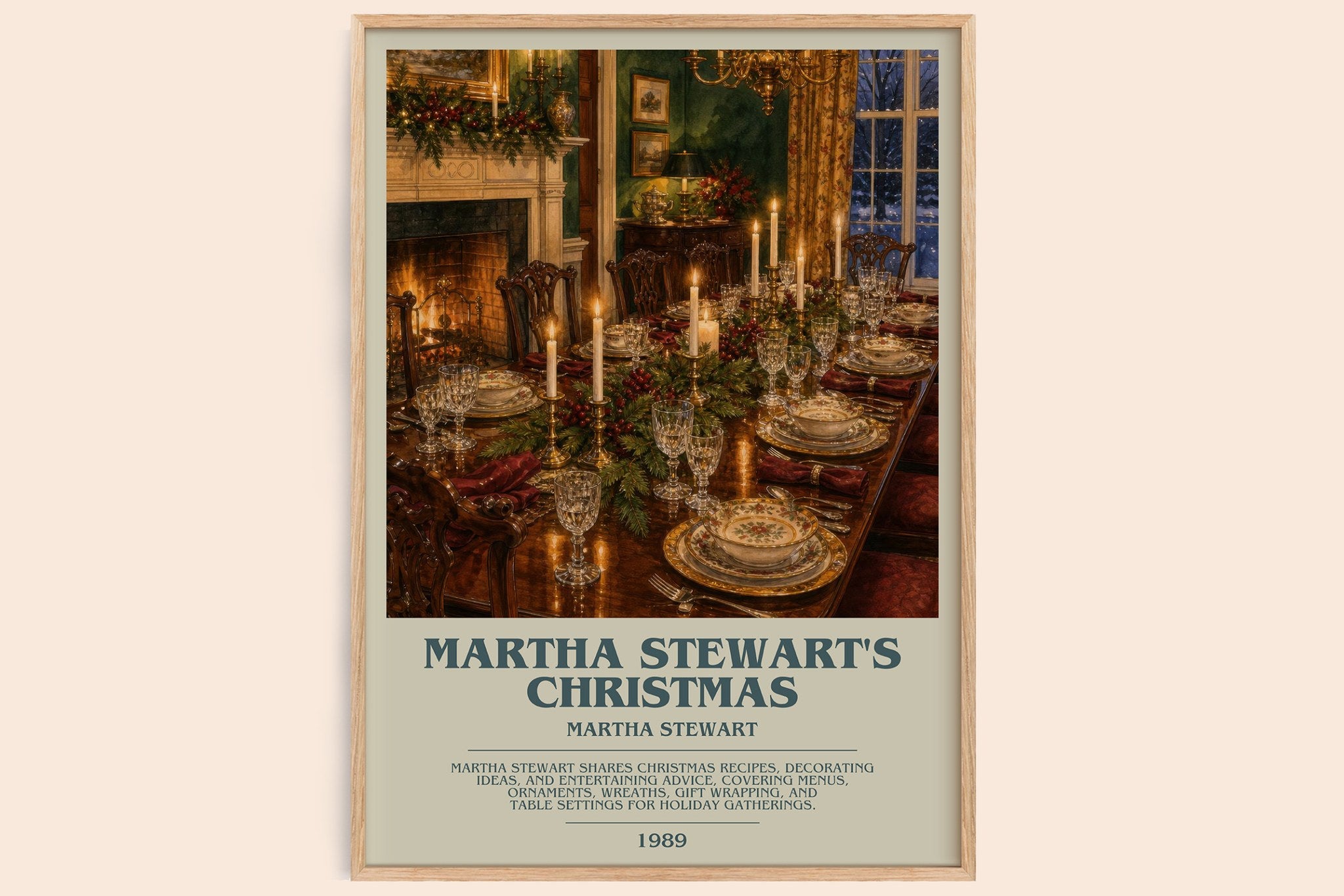 Martha Stewart's Christmas Bookish Wall Art by Martha Stewart