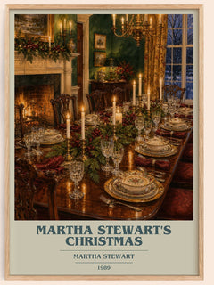 Martha Stewart's Christmas book cover book poster by Martha Stewart – framed literary art print