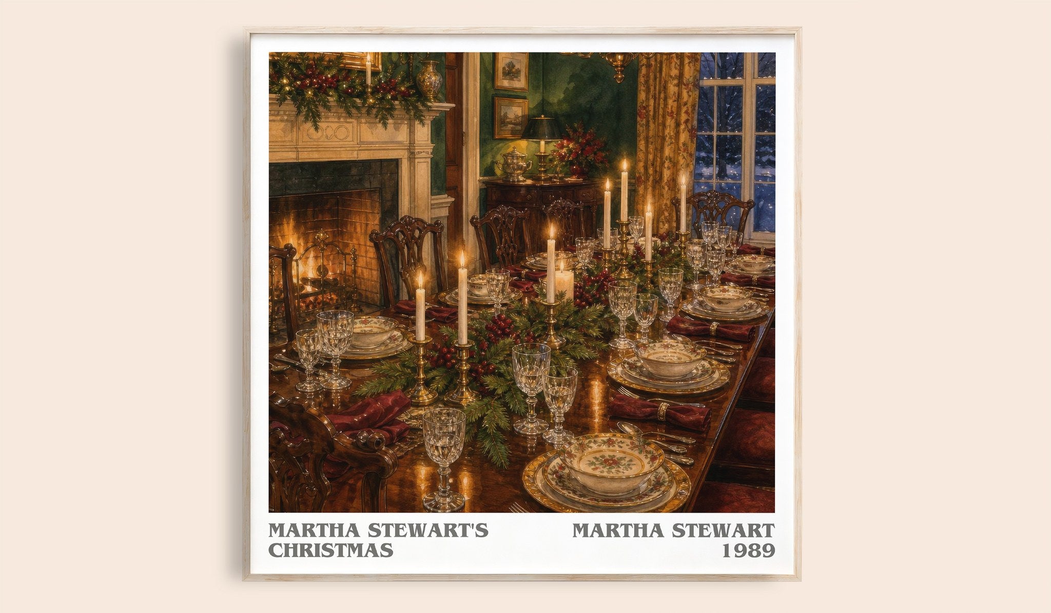 Martha Stewart's Christmas Literary Art Print by Martha Stewart