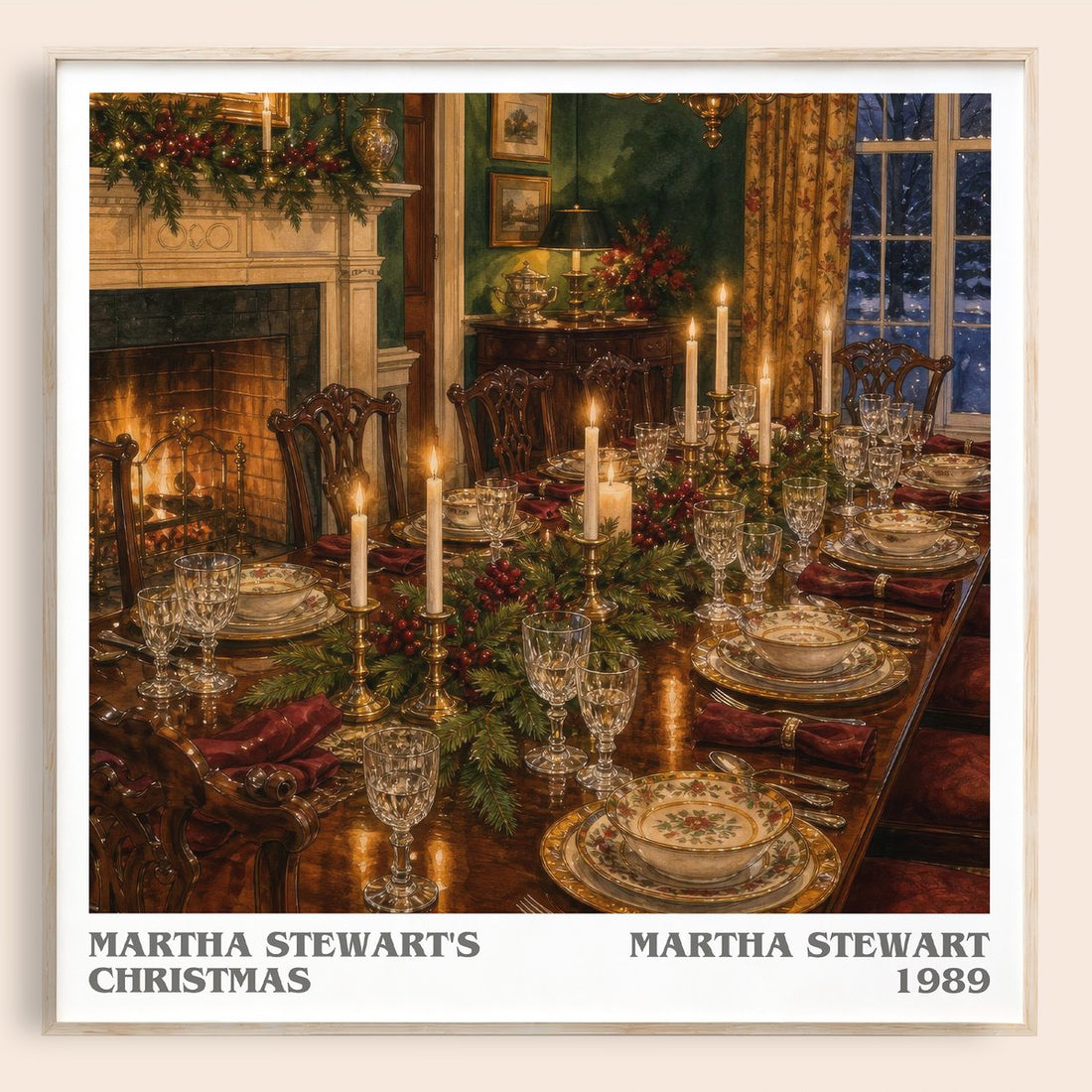 Martha Stewart's Christmas literary book poster by Martha Stewart – framed literary art print