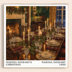 Martha Stewart's Christmas literary book poster by Martha Stewart – framed literary art print