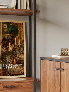 Martha Stewart's Christmas book watercolour illustration paper finish options – matte satin gloss