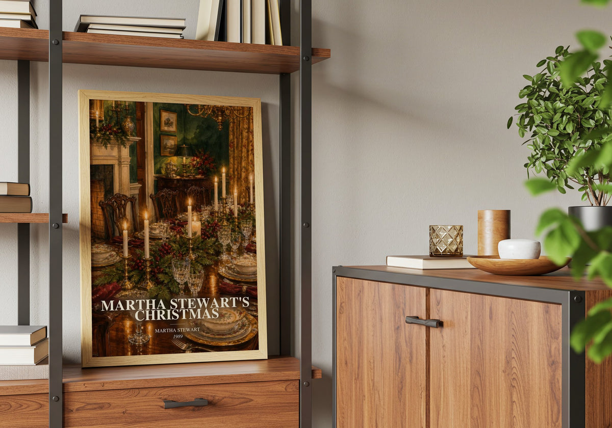 Martha Stewart's Christmas book watercolour illustration paper finish options – matte satin gloss