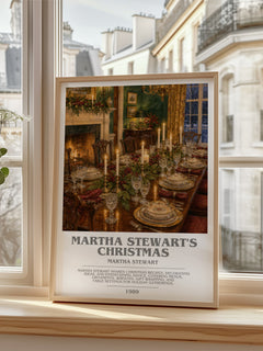 Martha Stewart's Christmas bookish poster colour and style options – Martha Stewart book art
