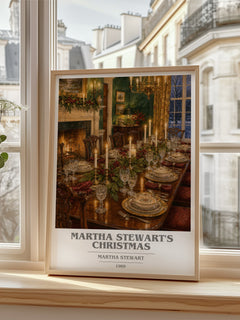 Martha Stewart's Christmas book cover poster colour and style options – Martha Stewart book art