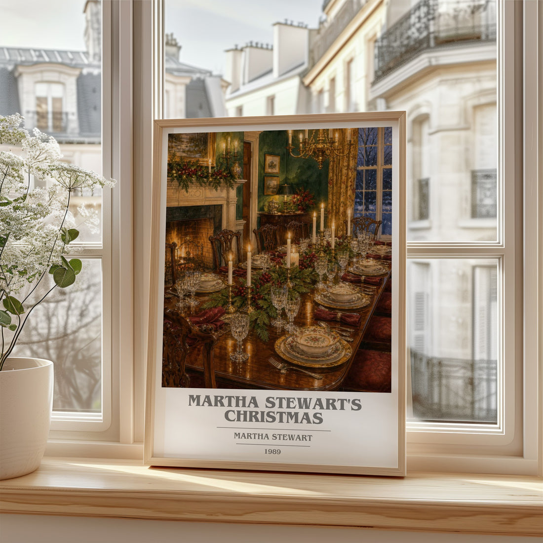 Martha Stewart's Christmas book cover poster colour and style options – Martha Stewart book art