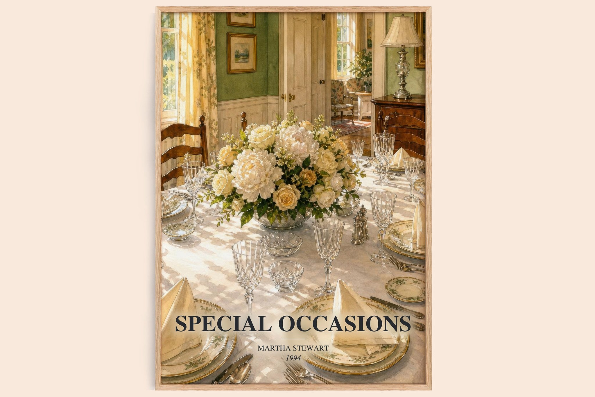 Special occasions Book Watercolour Illustration by Martha Stewart