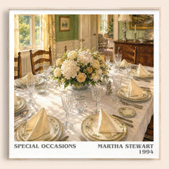 Special occasions literary book poster by Martha Stewart – framed literary art print