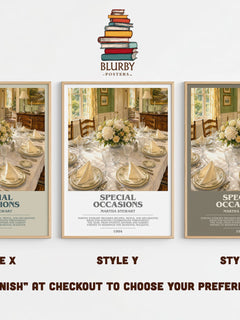 Special occasions bookish print in frame leaning in hallway – non fiction wall art