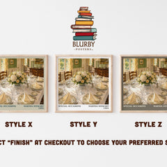 Special occasions literary print in frame leaning in hallway – non fiction wall art