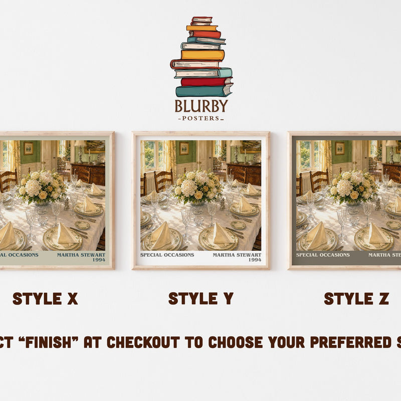 Special occasions literary print in frame leaning in hallway – non fiction wall art