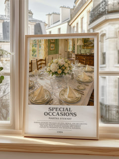 Special occasions bookish poster colour and style options – Martha Stewart book art