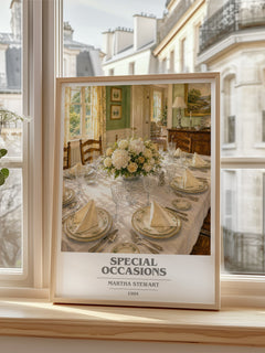 Special occasions book cover poster colour and style options – Martha Stewart book art
