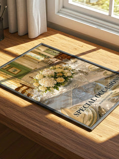 Special occasions watercolour book poster framed on wall – non fiction wall art