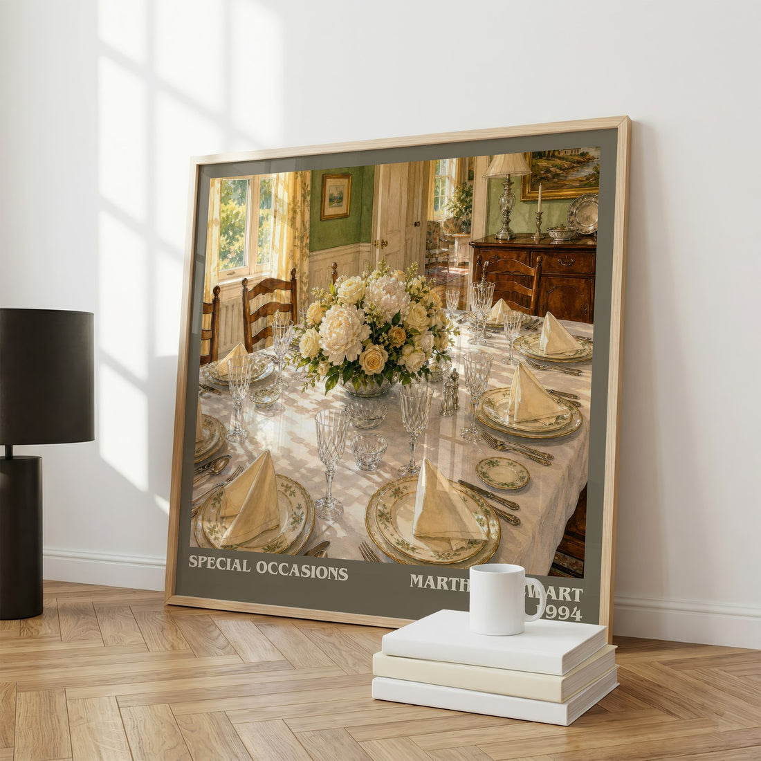 Special occasions literary print framed by window – literary home decor