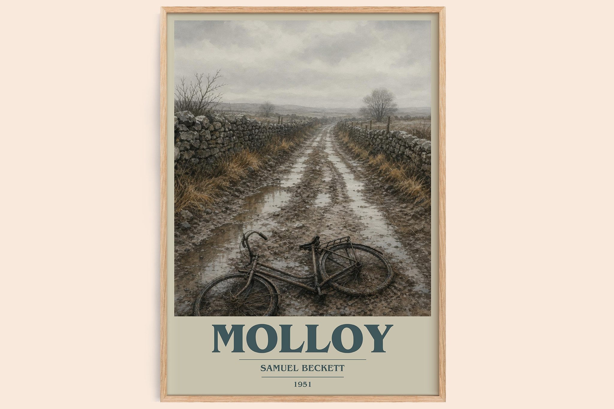 Molloy Book Cover Poster by Samuel Beckett