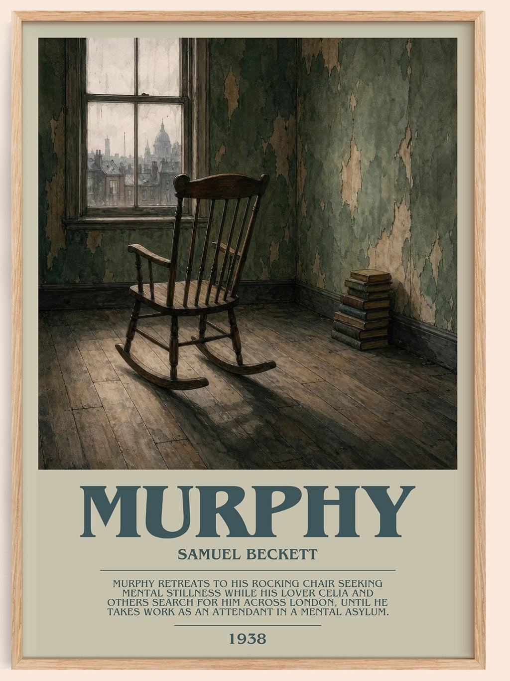 Murphy bookish book poster by Samuel Beckett – framed literary art print