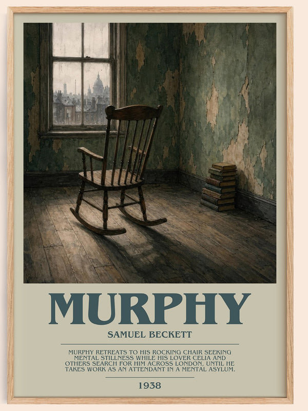 Murphy bookish book poster by Samuel Beckett – framed literary art print