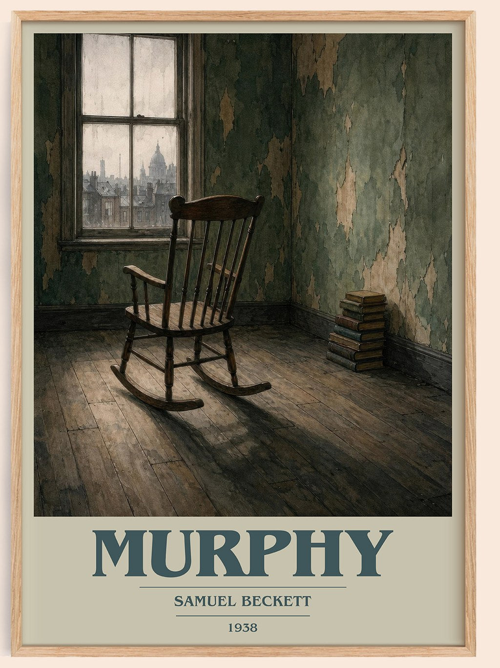 Murphy book cover book poster by Samuel Beckett – framed literary art print