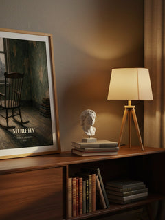 Murphy watercolour print on bookshelf – Samuel Beckett fan gift