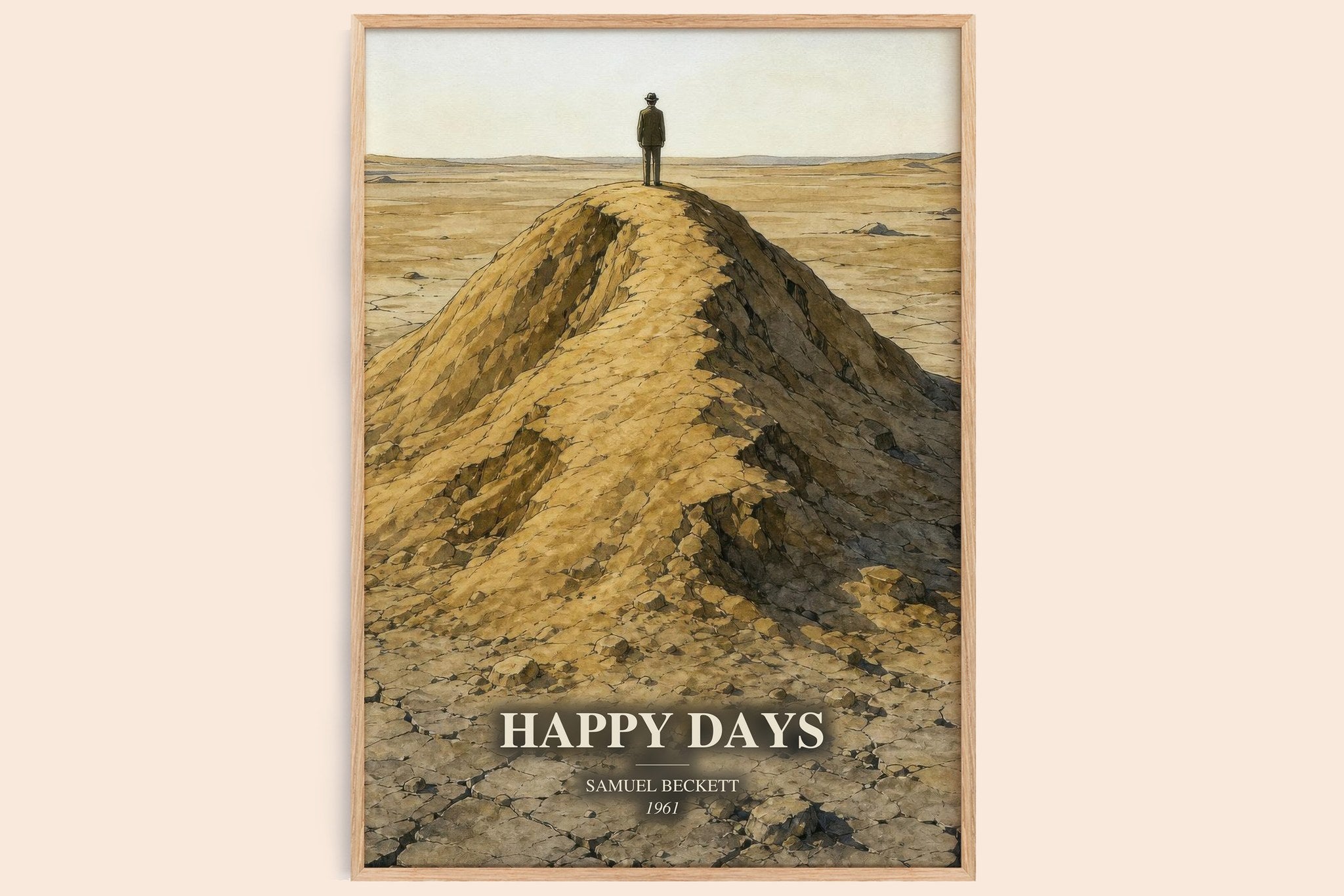Happy days Book Watercolour Illustration by Samuel Beckett