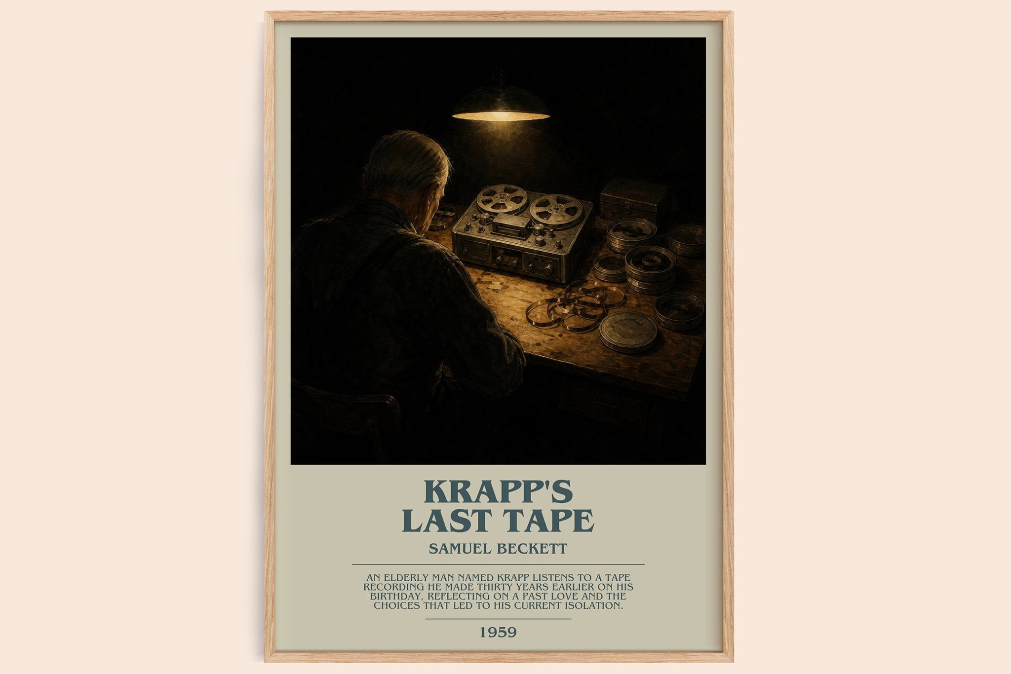 Krapp's last tape Bookish Wall Art by Samuel Beckett