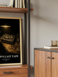 Krapp's last tape book watercolour illustration paper finish options – matte satin gloss