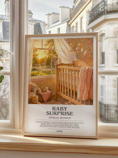 Baby Surprise bookish poster colour and style options – Janelle Denison book art