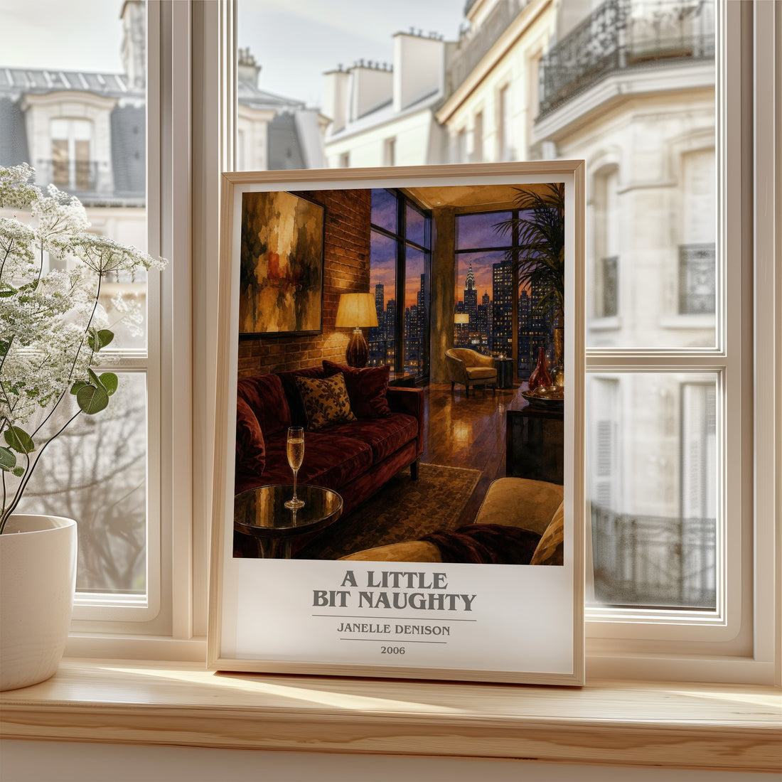 A Little Bit Naughty book cover poster colour and style options – Janelle Denison book art