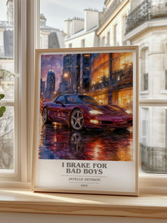 I brake for bad boys book cover poster colour and style options – Janelle Denison book art